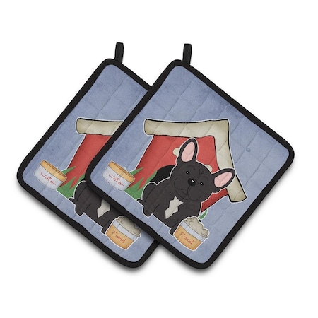 Carolines Treasures Dog House Collection French Bulldog Brindle Pair of Pot Holders BB2763PTHD